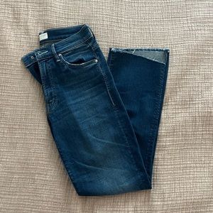 Mother Insider Crop Step Fray Jeans